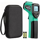 Infrared Thermometer Gun for Cooking, Digital IR Thermometer | -58℉~1022℉ Non Contact Thermometer for Griddle, Temp Gun with LCD Backlit Display, BBQ Gifts for Men and Dad, Green