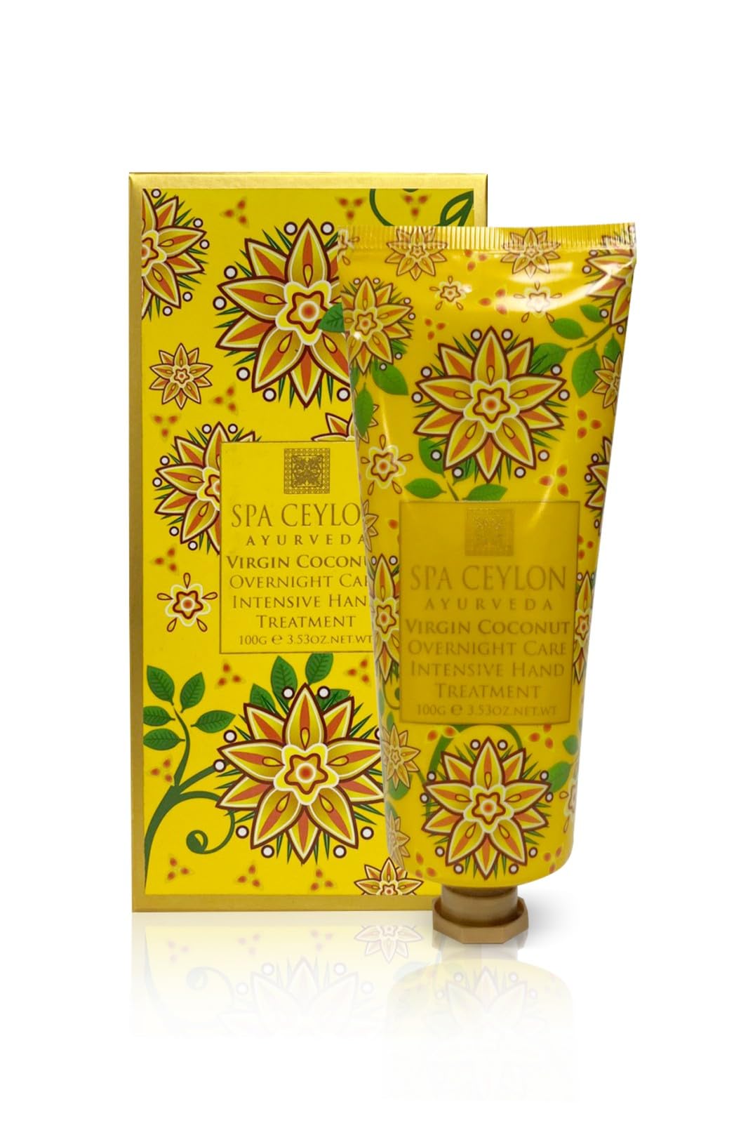 SPA CEYLON Virgin Coconut Overnight Care Intensive Hand Treatment | Travel Size Hand Lotion | Natural Products | Hand Repair | Controlling Roughness and Dry Patches | 100g