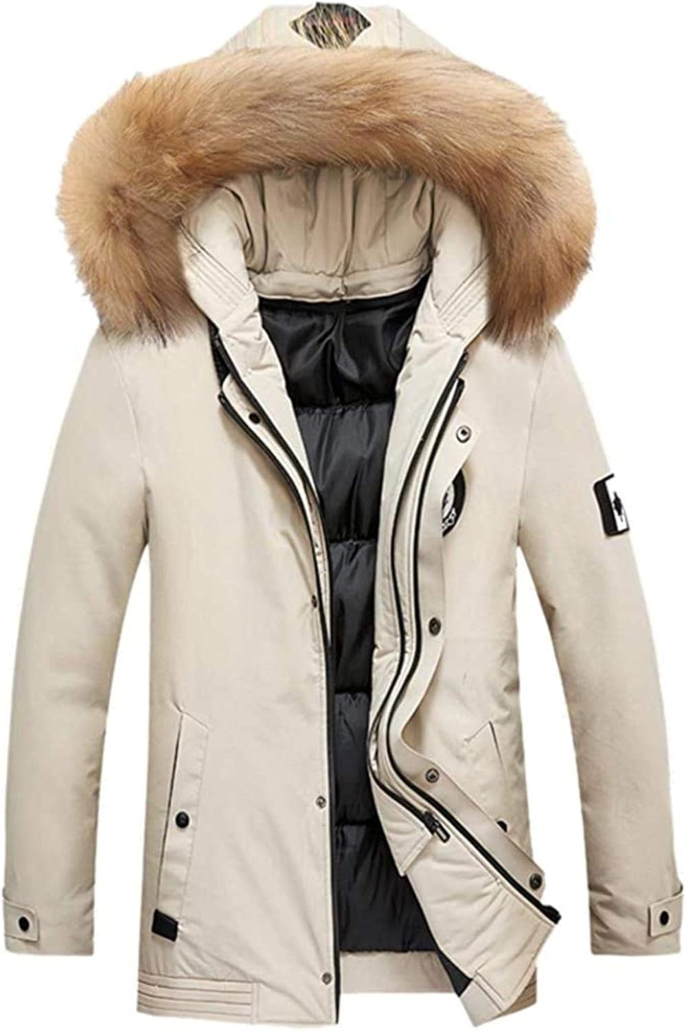 Men's Hooded Thick Coat Autumn And Winter LongSleeved Jacket AllMatch