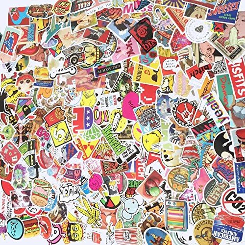 Sarahs 50 100 200 Pcs Waterproof Vinyl Stickers for Laptop, Car, Bumpers, Motorcycle, Skateboard, Luggage,bomb Vintage Hype Decals Dope Graffiti Decals Sticker