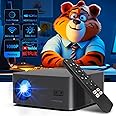 [Netflix Officially Licensed] Smart Projector with WiFi and Bluetooth, Magcubic Native 1080P Auto Focus, Keystone Correction, DoIby Audio Outdoor Movie Projector, Short Throw Home Video Projector