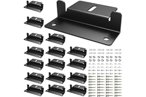 IRONDIY 16 PCS Solar Panel Mounting Z Brackets,Lightweight Aluminum Solar Panel Mounting Brackets for RVs, Trailers, Boats, Vans, Campers