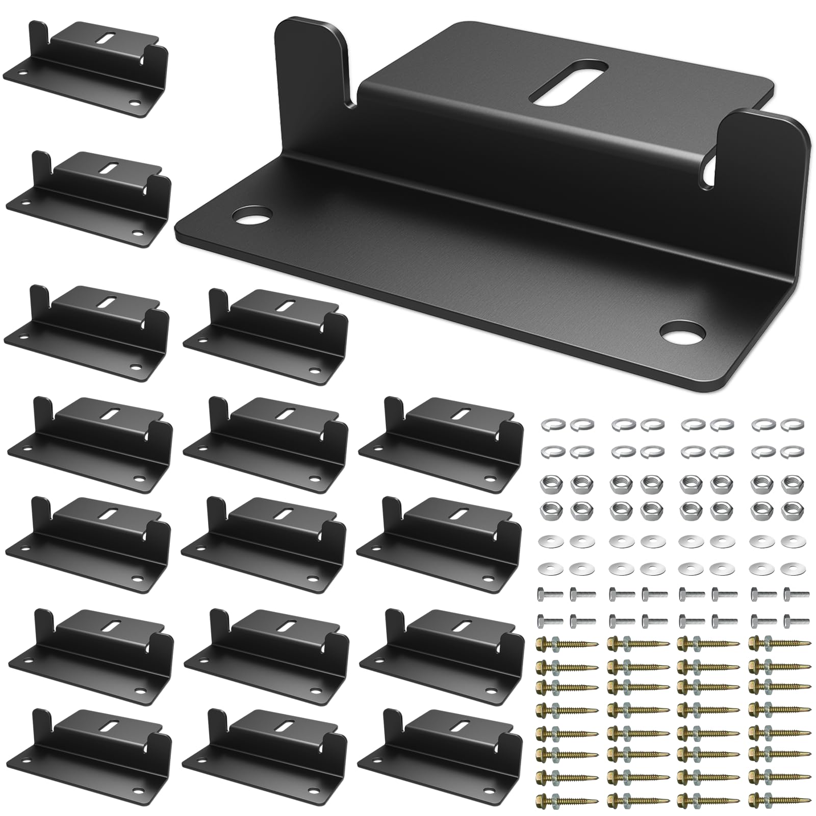 Photo 1 of 16 PCS Solar Panel Mounting Z Brackets,Lightweight Aluminum Solar Panel Mounting Brackets for RVs, Trailers, Boats, Vans, Campers