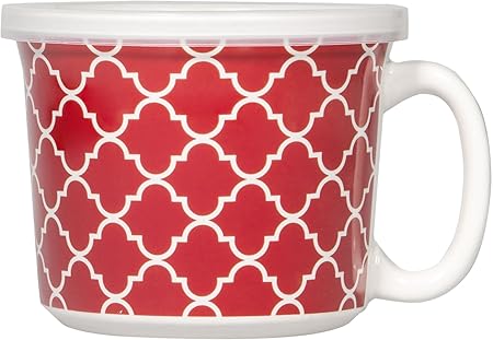 20 oz se puede usar en microondas comida taza con tapa de plástico ...