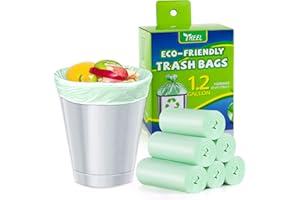 1.2 Gallon Small Trash Bags: Small Garbage Bags 4.5L Trash Bags Wastebasket Liners Bags for Kitchen Bathroom Office (150 Coun