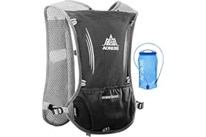 Win.Deeper 5L Lightweight Running Backpack Outdoor Sports Trail Racing Marathon Hiking Fitness Bag Hydration Vest Pack