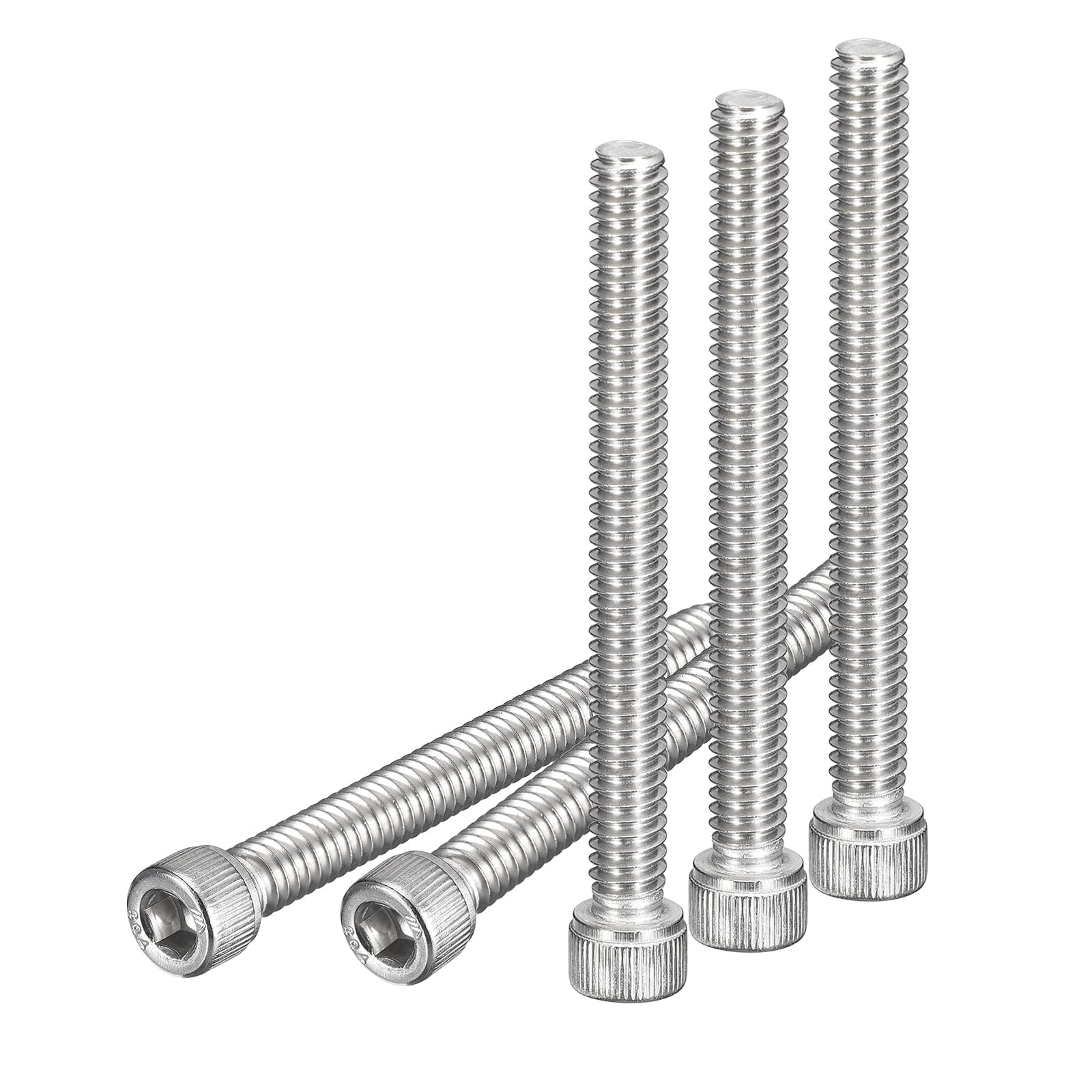 DTGN 1/4-20x2-1/2" Socket Head Cap Screws Bolts, 25Pcs 304 Stainless Steel 18-8, Machine Hex Socket Screw, Hex Drive, Bright Finish, UNC Coarse Thread Fully Threaded โ image 1