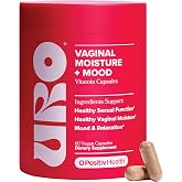 URO Vaginal Moisture &amp; Mood with KSM-66&reg; Ashwagandha &ndash; 30-Day Supply | Supports Vaginal Moisture, Mood &amp; Relaxation with Gingko Biloba, Mucuna Pruriens &amp; GABA