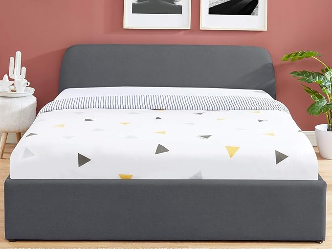 Homifab Lit Coffre Scandinave 160x0 Gris Fonce Avec Tete De Lit Sommier A Lattes Collection Lena Amazon Fr Cuisine Maison