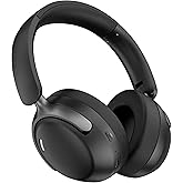 LORELEI QC30 Hybrid Active Noise Cancelling Headphones, 60H Playtime, Built-in Mic, Wireless Over Ear Headsets with Case,Bluetooth 5.4,Deep Bass Comfort Fit Soft-Earpads Fast Charging -Space Black