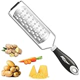 Graters for Kitchen, Hand-held Stainless Steel Zester - Extra Coarse Shredder