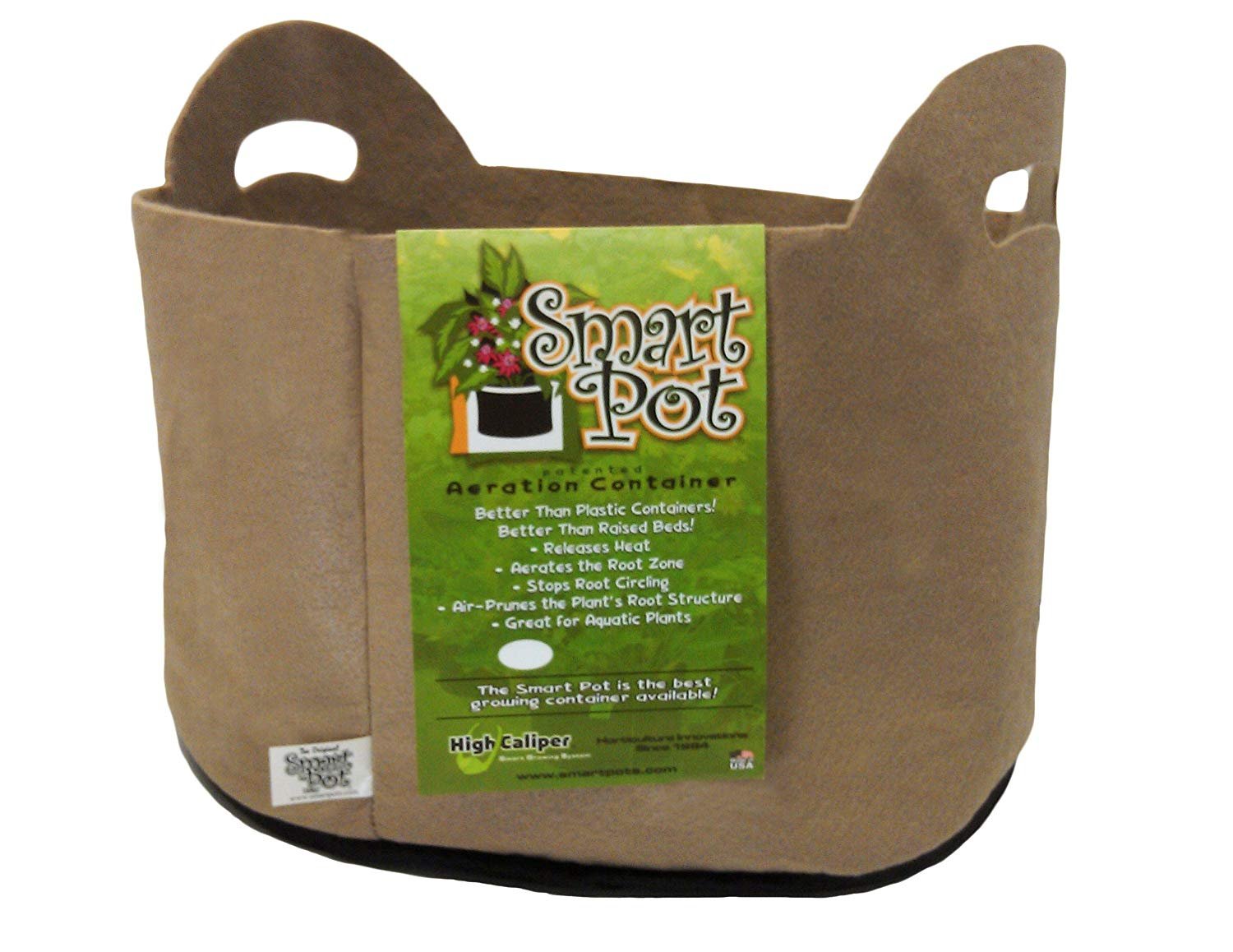 SMART POT Fabric Pot, Tan, 10 Gallon