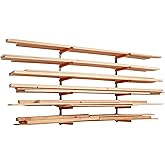 Bora Wood Organizer and Lumber Storage Rack with 6-Level Wall Storage Racks – Indoor and Outdoor Use, In Orange PBR-001