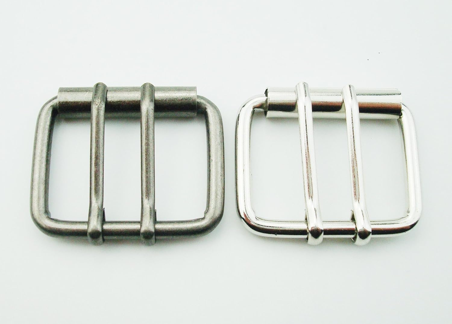 MYIW 1-9/16"(40mm) Replacement Roller Belt Buckle,Double Pins DIY Leathercraft Hardware Belt Buckle - 2pcs - Image 3