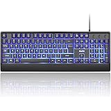 mafiti Computer Office Keyboard Wired USB 104 Keys Full Size Backlit Keyboards Compatible PC Laptop Desktop Windows