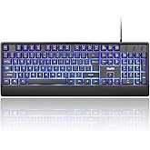 mafiti Computer Office Keyboard Wired USB 104 Keys Full Size Backlit Keyboards Compatible PC Laptop Desktop Windows