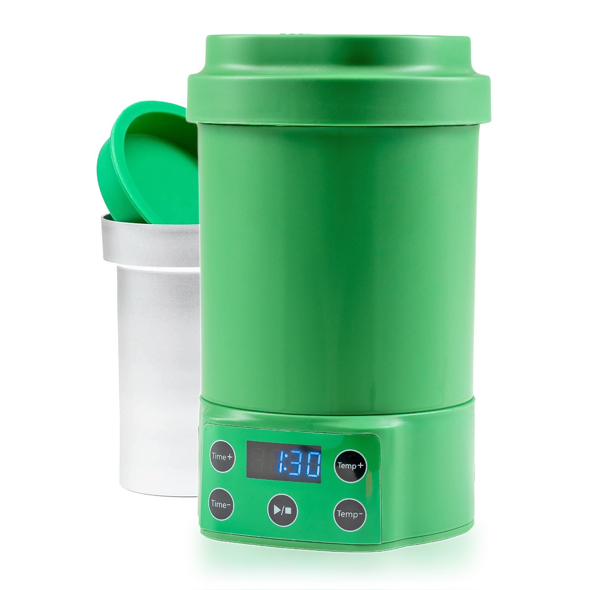 Nebula Boost Decarboxylator & Infuser | For Herb Activation & Infusion of Butter & Oils. Simple Operation, Butter Maker, Includes Mess Free Container, Sleeve & Updated Lid Design | Green
