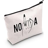 POFULL Nola Bride Gift Bachelorette Party Zipper Pouch Bag New Orleans Bachelorette Gift Bridesmaid Cosmetic Bag (Nola bag)