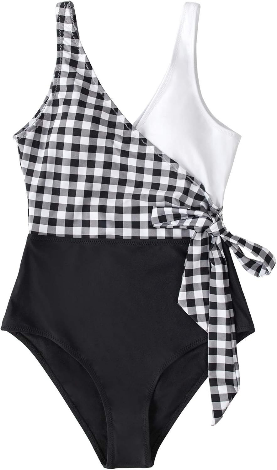 cupshe orange and white bowknot