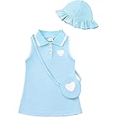 Renotemy Infant Baby Girl Dress Toddler Girl Summer Clothes Outfits Gifts Sport Casual Sundress Polo Dresses for Girls