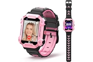 Kids 4G GPS WiFi Smartwatch Phone, Kids HD Touchscreen Mobile Watch for Kid with Anti-Lost GPS WiFi LBS Location Tracker, MP3