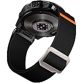 IMIVIO Compatible with Garmin Fenix 8/Fenix E/Fenix 6/6 Pro/7/7 Pro/ 5/5 Plus Bands, 22mm Quickfit Stretchy Nylon Sport Replacement Watch Band for Forerunner 945/935/Approach S60/S62/Instinct 2