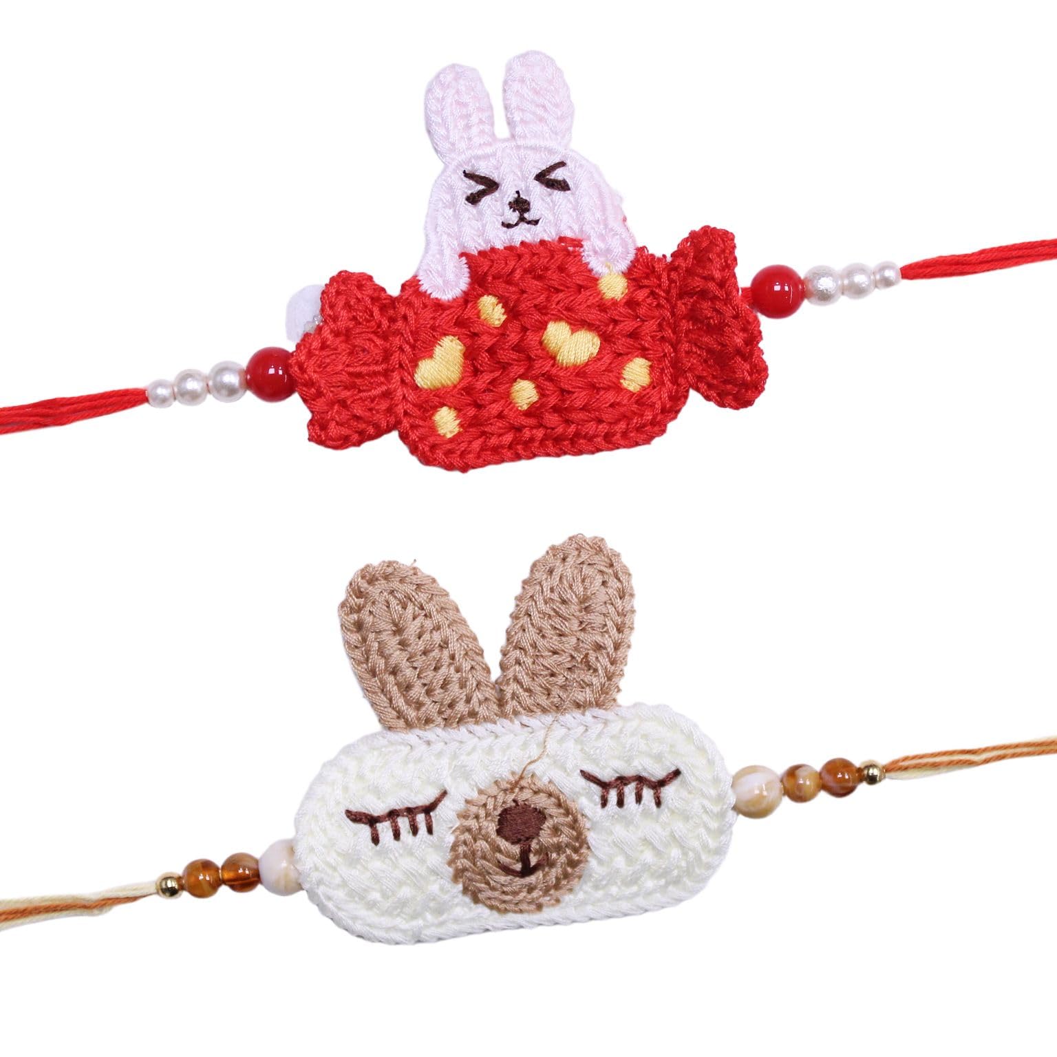 TIED RIBBONS Rakhi for Brother Set of 3 Rakhi Set for Brother | Rakhi Card | Roli Chawal Tika - Raksha bandhan Rakhi Bracelet for Brother Rakhi for Bhaiya | Bhai Rakhi Thread | Rakhi Set for Brother