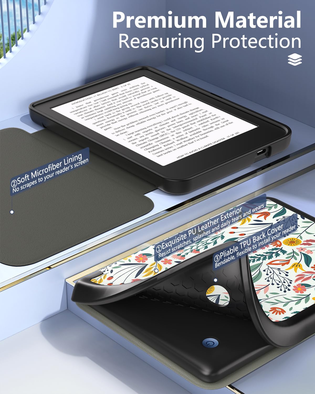 MoKo Case for Kobo Clara BW/Clara Colour/Clara 2E 6