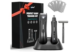 VINATO Electric Trimmer Tool Set - Body Hair Trimmer, Nose Hair Trimmer, Beard Razor, Anniversary Birthday Gifts for Him Gifts for Husband Boyfriend Dad, All-in-one Mens Gifts, Mens Grooming Kit
