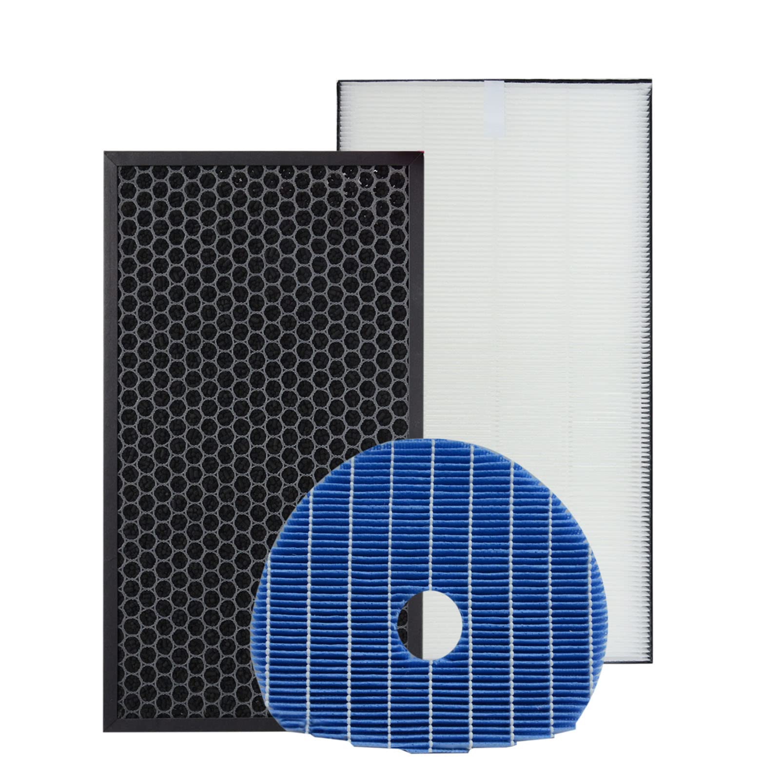 PUREBURG Replacement Filter Compatible with Sharp UA-HD40U-L UA-HD50E-L Air Purifier With Humidifying Function, Filter Part UZ-HD4HF | UZ-HD4DF | UZ-HD6MF For Air Clean