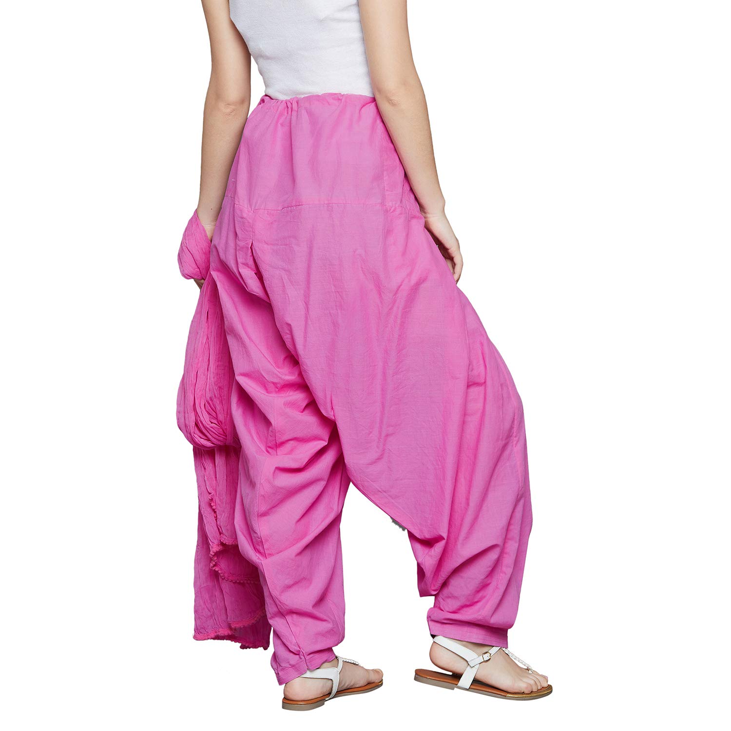 the pajama factory womens cotton full patiala salwar with dupatta