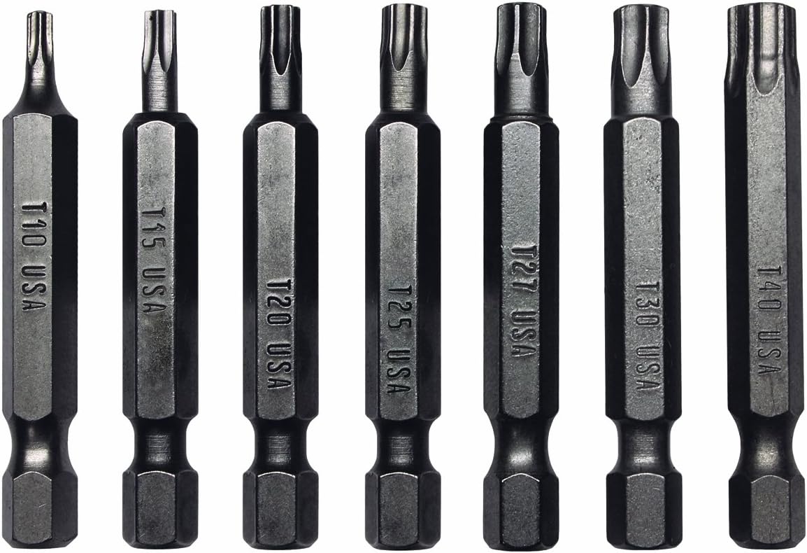 SK Hand Tool 82080 Set Power Bit Set, 7-Piece