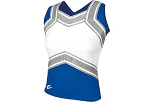 chassé Girls' Blaze Shell Top - Youth Sized Cheerleading Uniform Shirt