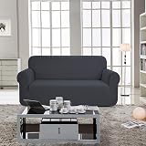 SAMSTEX 4 Seater Sofa Cover Grey High Stretch 1-Piece Protectors view 2