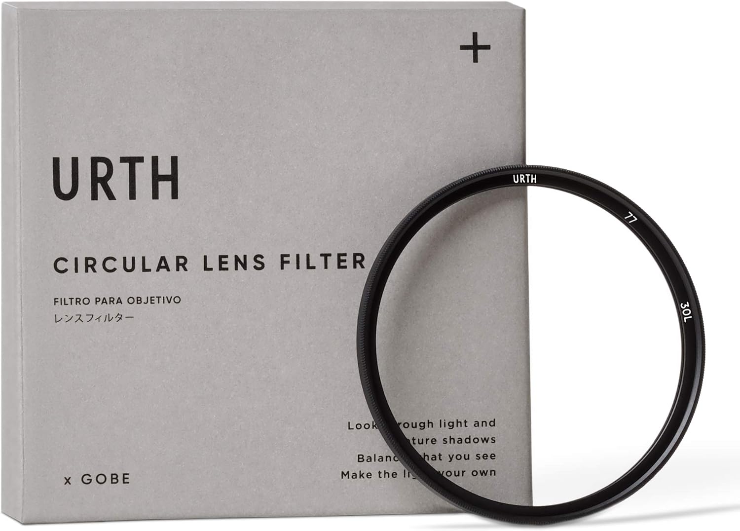 Urth 77mm UV Lens Filter (Plus+) - Ultra-Slim, 30-Layer Nano-Coated UV Camera Lens Protection, Black