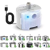 Cat Water Fountain Pump, Pet Water Fountain Replacement Pump SMA-800 Submersible Motor for Stainless Steel Indoor Cat Fountain Pump Replacement(Bottom Pumping)