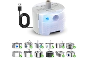 Cat Water Fountain Pump,Cat Fountain Pump Replacement Pump SMA-800 Submersible Motor,Pet Water Fountain Pump for Stainless St