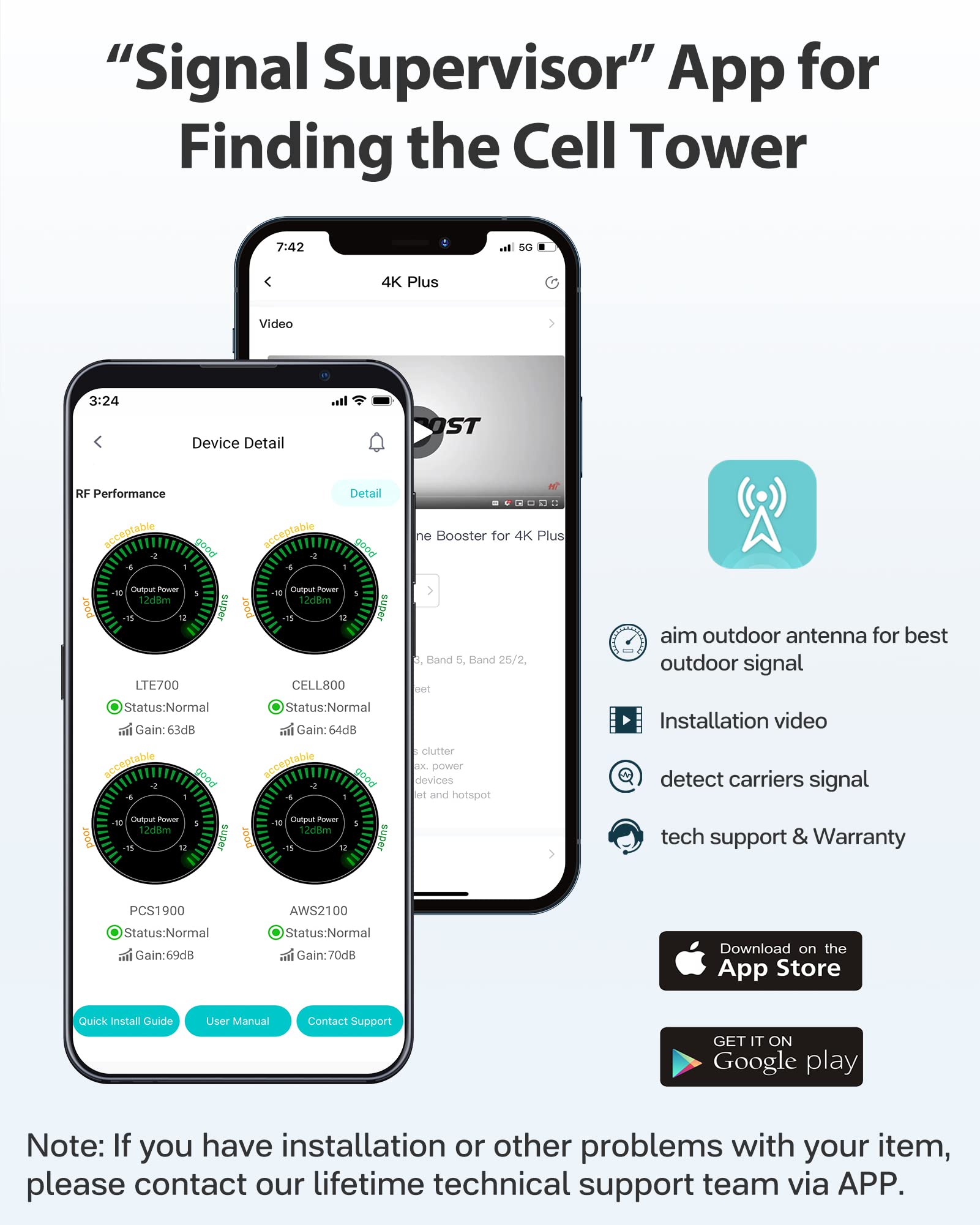 HiBoost Cell Phone Booster for Verizon, AT&T, and T Mobile-Cell Signal Booster for Home Cover Up to 4000 sq ft, Boost 4G 5G LTE on Brand 2/4/5/12/13/17, All U.S. Carriers and FCC Approved