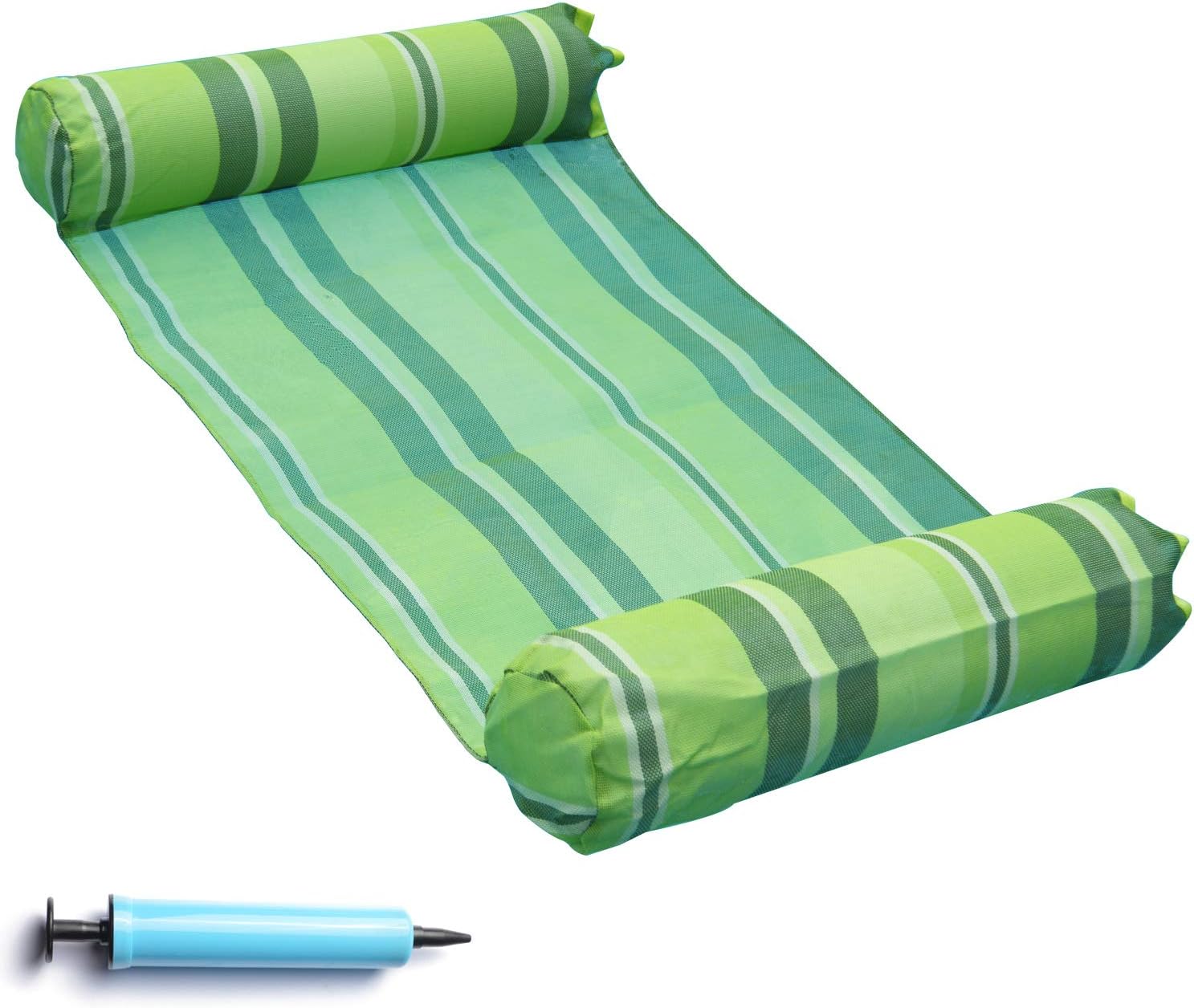 FindUWill Hammock Float Portable Swimming Pool Lounge Inflatable Water Pillow (Green03)