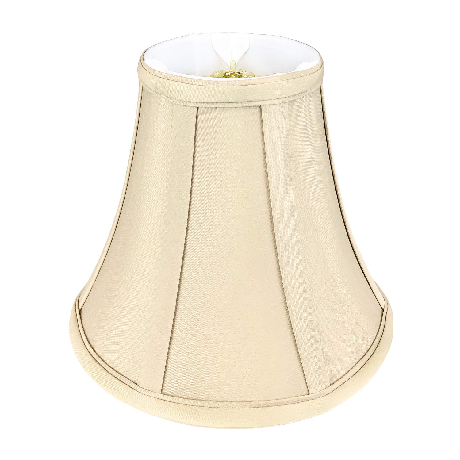 Royal Designs True Bell Lamp Shade, Beige, 4 x 8 x 7.25, Round Clip