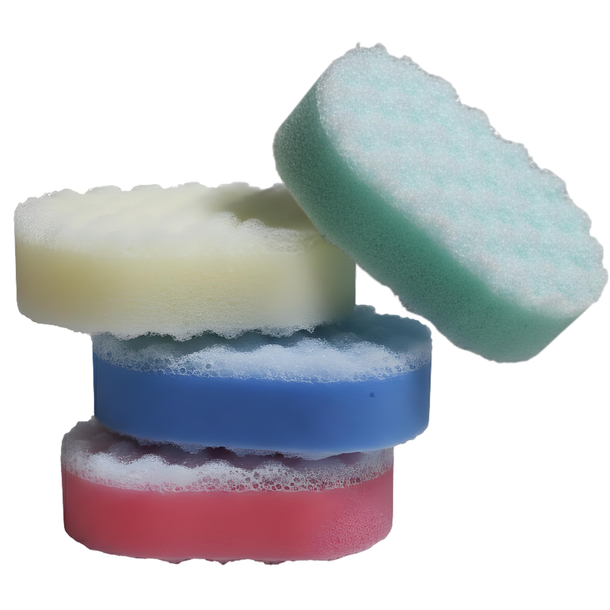 Exfoliating Bath Sponge for Adults and Kids – Pack of 12 Massage Sponges for Men and Women, Perfect for Body Scrubbing in The Shower (Multi Colour Exfoliating Bath Sponges)