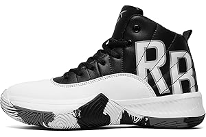 ASHION Unisex Kids Basketball Shoes Boys Air High Top Sneakers Girls Breathable Non-Slip Athletic Shoes Little Kid/Big Kid