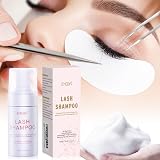 EMEDA Lash Shampoo 100ml Cleanser Foam for Extensions with Brush Bottle view 5