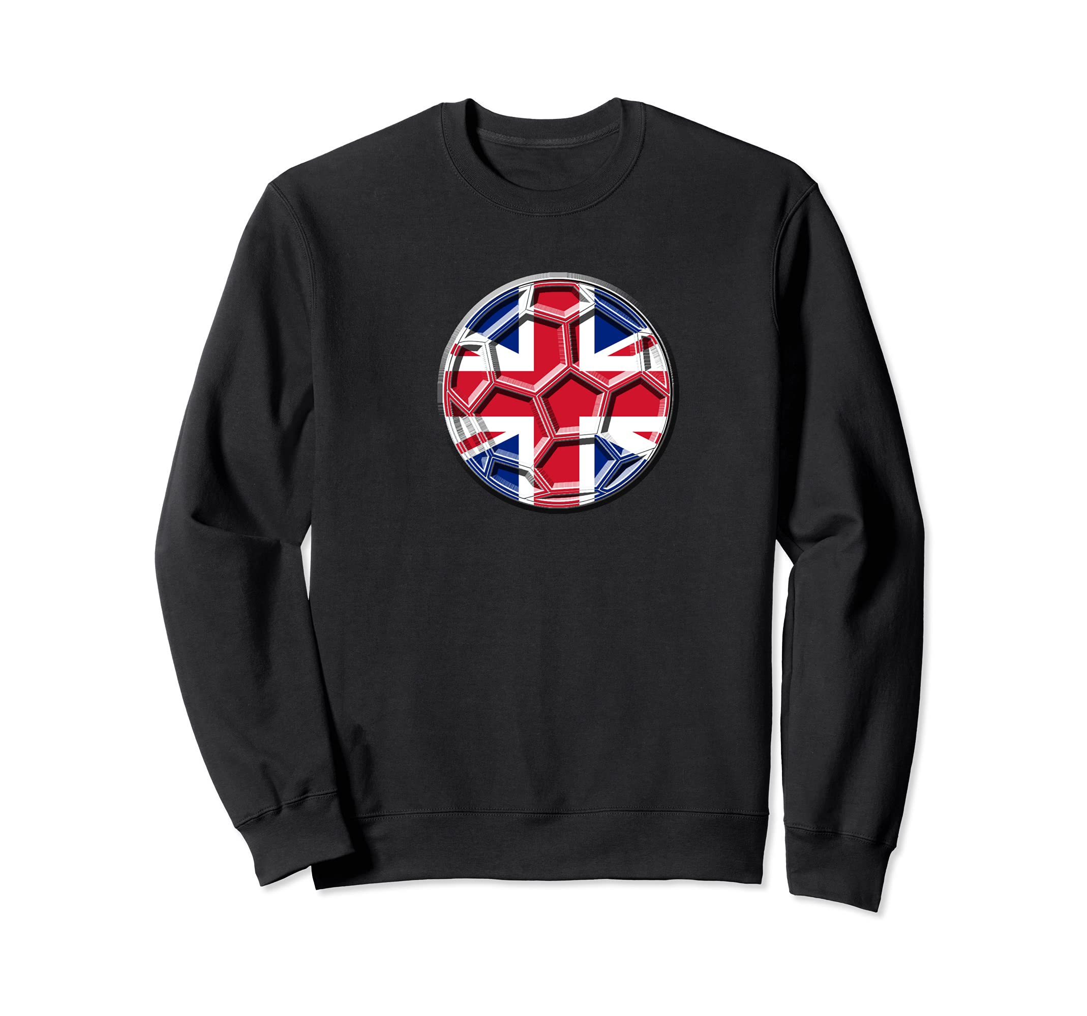 UK Soccer Ball Flag for Patriotic United Kingdom Fans Sweatshirt