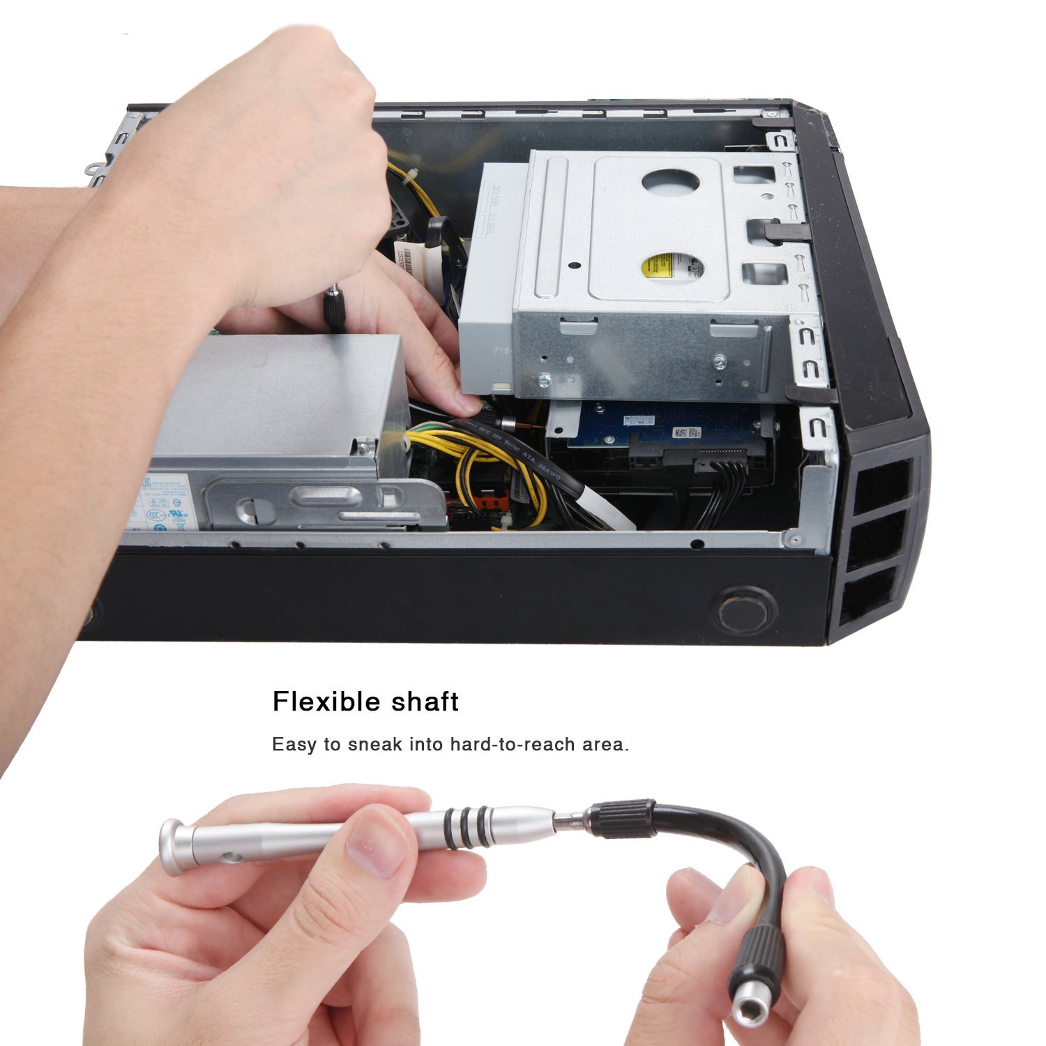 UFire 63 in 1 Precision Screwdriver Set with 56 Bit Magnetic Screwdriver Kit Electronics Repair Tool Kit for iPhone, Tablet, Macbook, Xbox, Cellphone, PC, Game Console - Green