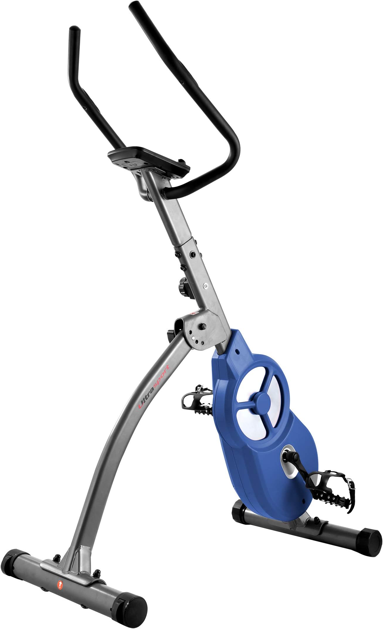 Ultrasport F-Bike Professional Hometrainer, Bicycletrainer, Ergometer, Exercisebike with Training Computer and Handpuls Sensor, Fitnessbike ideal for burning fat and improving your fitness