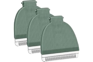 TRAH 3 Packs Green Replacement Blades for Meri-dian Trimmer,Compatible with Meridian Body Trimmer Onyx & Sage，Hygienic Ceramic Replacement Blades