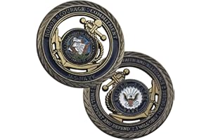 ARNUDOM Navy Pattern US Coins Value Bronze Hollow Double-Sided Military Challenge Coin