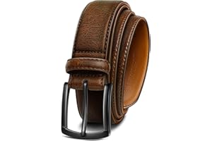 KEMISANT Men Belt-Genuine Leather Belt for Men Dress Casual Golf Jeans 1 3/8"