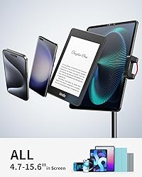 SAIJI Tablet Stand Holder, Height Adjustable